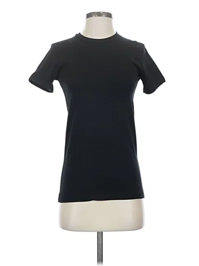 Pre-owned American Apparel Short Sleeve T-shirt In Black