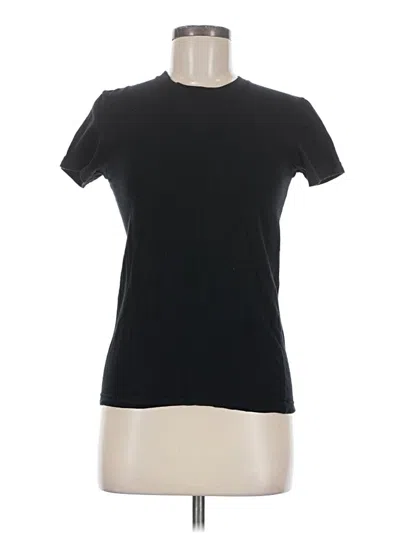 Pre-owned American Apparel Short Sleeve T-shirt In Black