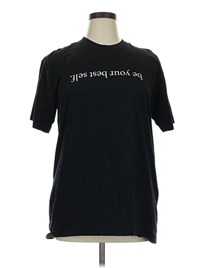 Pre-owned American Apparel Short Sleeve T-shirt In Black