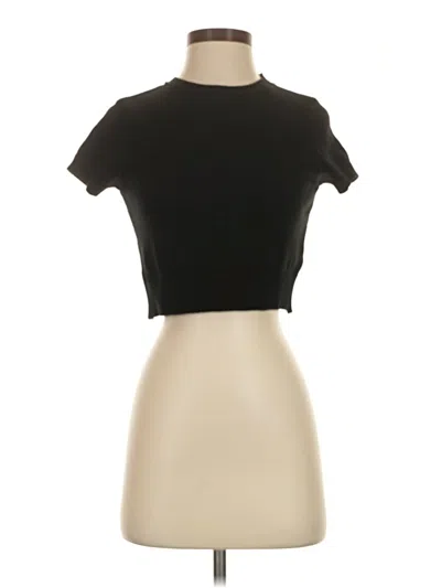 Pre-owned American Apparel Short Sleeve T-shirt In Black
