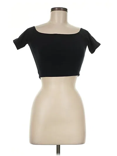 Pre-owned American Apparel Short Sleeve T-shirt In Black