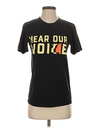 Pre-owned American Apparel Short Sleeve T-shirt In Black