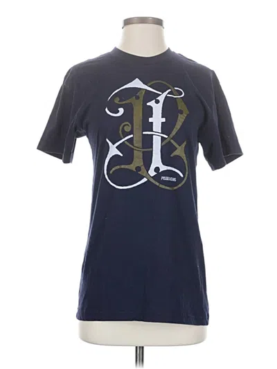 Pre-owned American Apparel Short Sleeve T-shirt In Blue