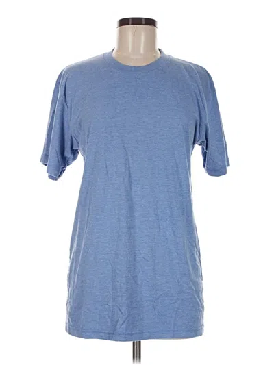 Pre-owned American Apparel Short Sleeve T-shirt In Blue