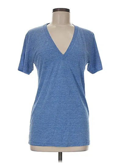 Pre-owned American Apparel Short Sleeve T-shirt In Blue