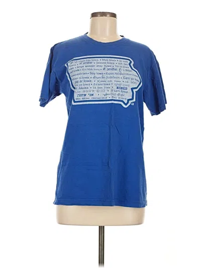 Pre-owned American Apparel Short Sleeve T-shirt In Blue