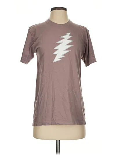 Pre-owned American Apparel Short Sleeve T-shirt In Brown