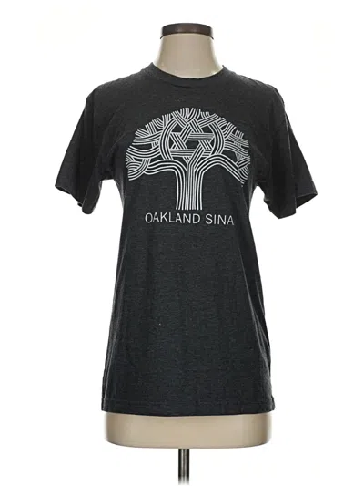 Pre-owned American Apparel Short Sleeve T-shirt In Gray