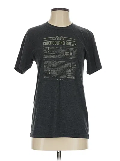 Pre-owned American Apparel Short Sleeve T-shirt In Gray