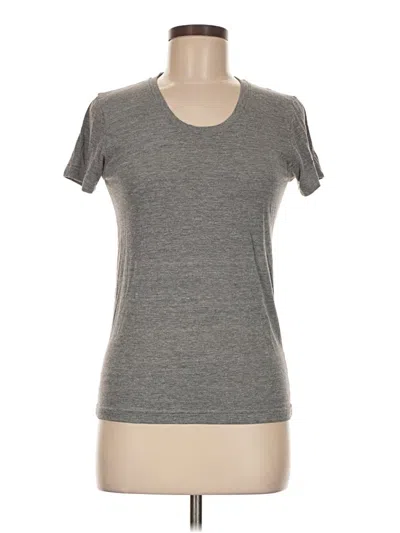 Pre-owned American Apparel Short Sleeve T-shirt In Gray