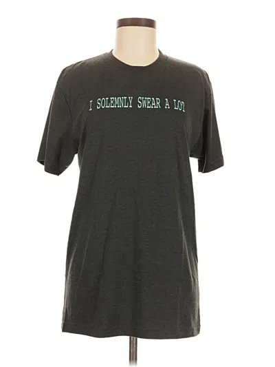 Pre-owned American Apparel Short Sleeve T-shirt In Gray