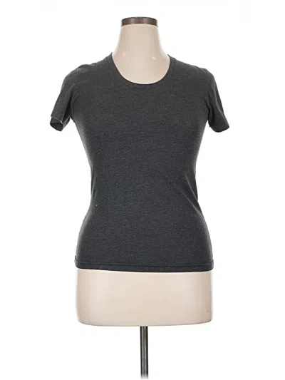 Pre-owned American Apparel Short Sleeve T-shirt In Gray