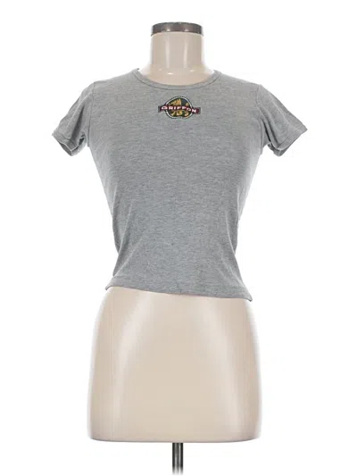 Pre-owned American Apparel Short Sleeve T-shirt In Gray
