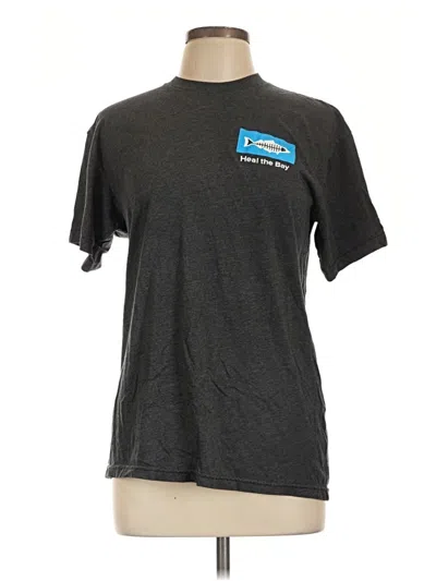 Pre-owned American Apparel Short Sleeve T-shirt In Gray