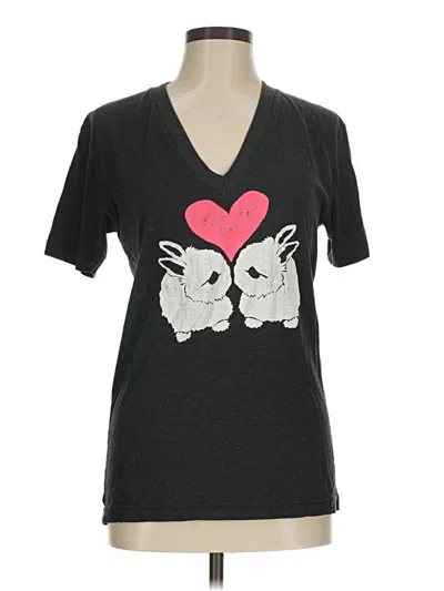 Pre-owned American Apparel Short Sleeve T-shirt In Gray