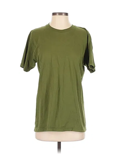 Pre-owned American Apparel Short Sleeve T-shirt In Green