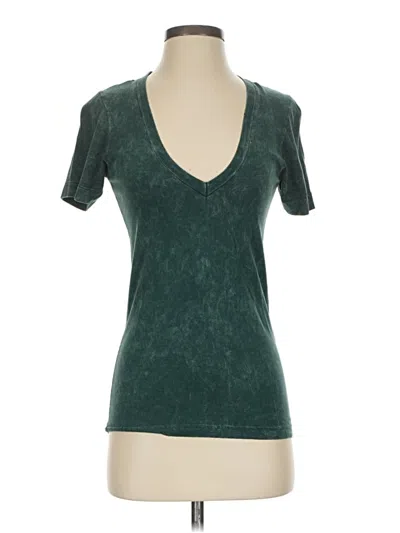 Pre-owned American Apparel Short Sleeve T-shirt In Green