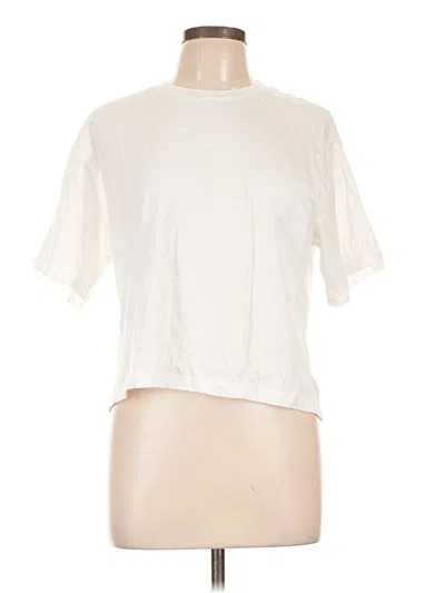 Pre-owned American Apparel Short Sleeve T-shirt In Ivory