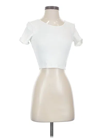 Pre-owned American Apparel Short Sleeve T-shirt In Ivory