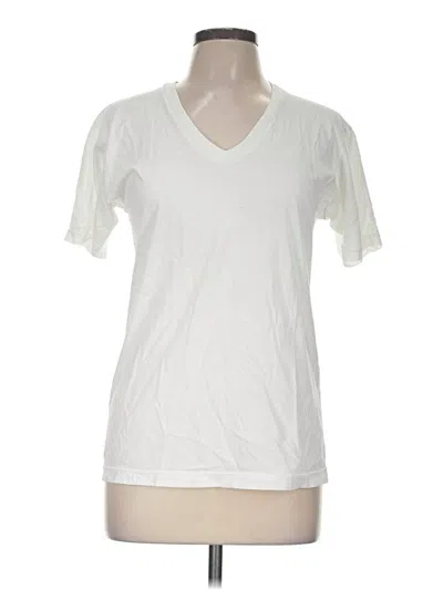 Pre-owned American Apparel Short Sleeve T-shirt In Ivory