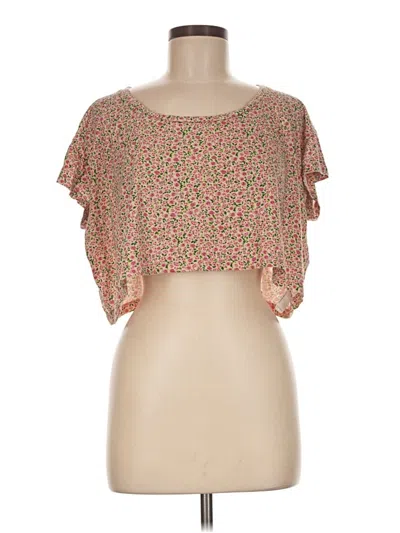 Pre-owned American Apparel Short Sleeve T-shirt In Pink
