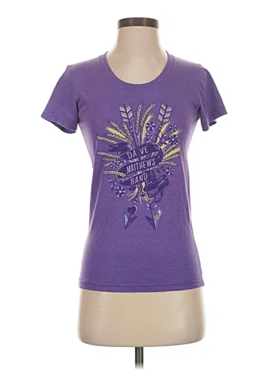 Pre-owned American Apparel Short Sleeve T-shirt In Purple