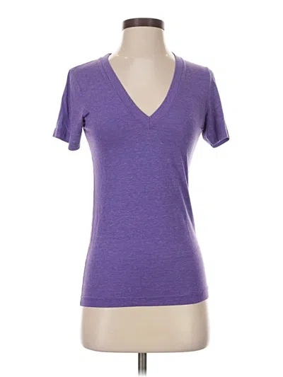 Pre-owned American Apparel Short Sleeve T-shirt In Purple