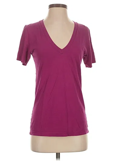Pre-owned American Apparel Short Sleeve T-shirt In Purple