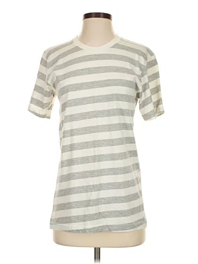 Pre-owned American Apparel Short Sleeve T-shirt In Silver