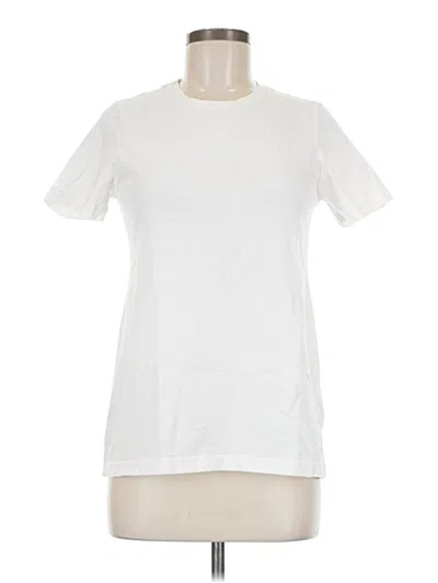 Pre-owned American Apparel Short Sleeve T-shirt In White