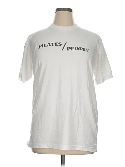 Pre-owned American Apparel Short Sleeve T-shirt In White