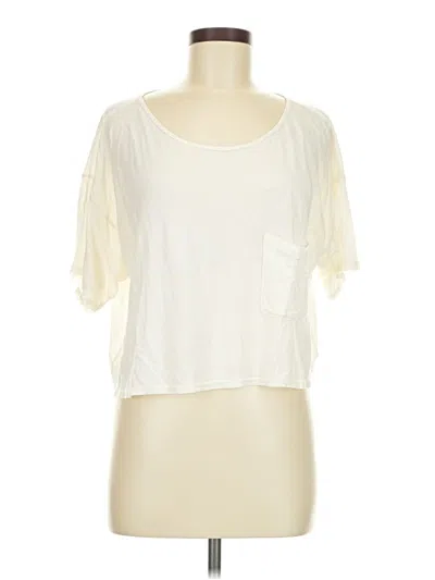 Pre-owned American Apparel Short Sleeve T-shirt In White