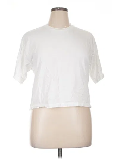Pre-owned American Apparel Short Sleeve T-shirt In White