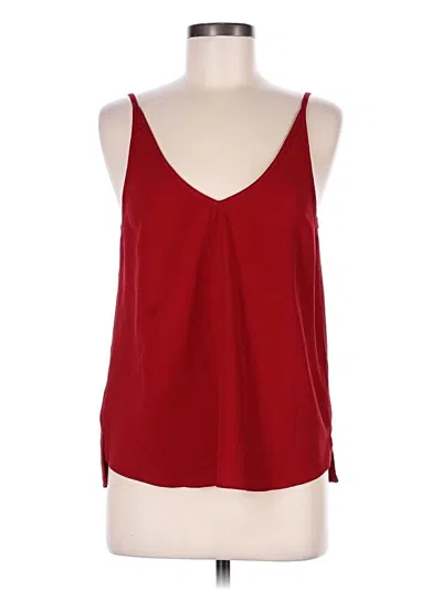 Pre-owned American Apparel Sleeveless Blouse In Red