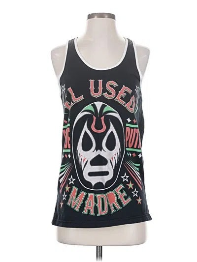 Pre-owned American Apparel Sleeveless Top Black Halter Neckline Tops
