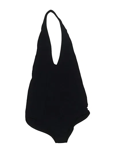Pre-owned American Apparel Sleeveless Top Black Halter Neckline Tops