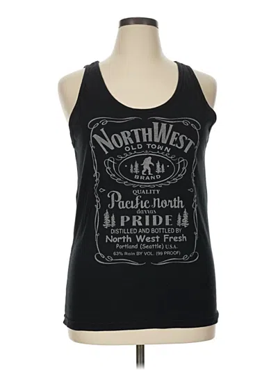 Pre-owned American Apparel Sleeveless T-shirt In Black