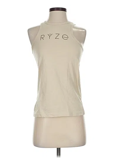 Pre-owned American Apparel Sleeveless T-shirt In Brown