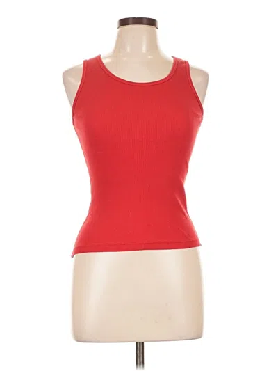 Pre-owned American Apparel Sleeveless T-shirt In Red