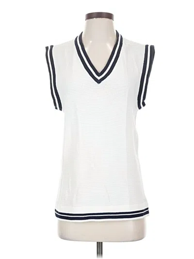 Pre-owned American Apparel Sweater Vest In White
