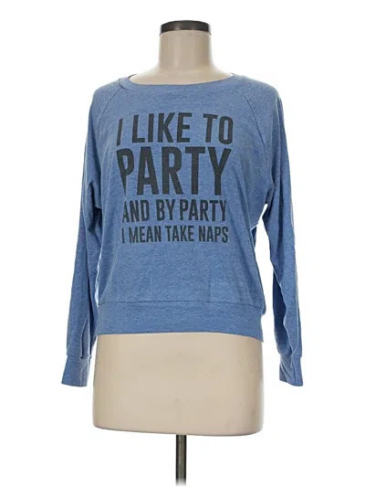 Pre-owned American Apparel Sweatshirt In Blue