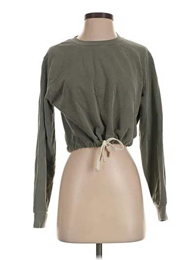 Pre-owned American Apparel Sweatshirt In Green