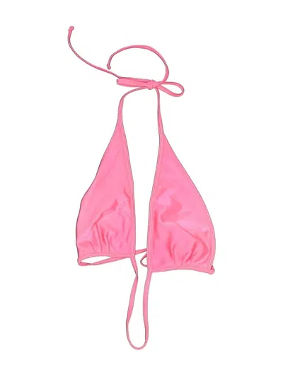 Pre-owned American Apparel Swimsuit Top Pink Solid Pattern Swimwear