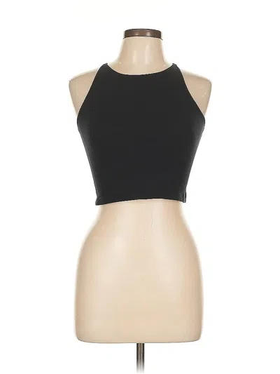 Pre-owned American Apparel Tank Top Black Halter Neckline Tops