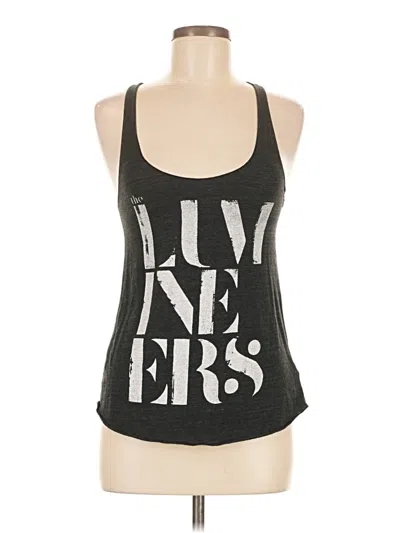 Pre-owned American Apparel Tank Top Black Halter Neckline Tops