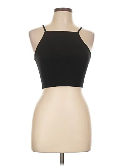 Pre-owned American Apparel Tank Top Black Halter Neckline Tops