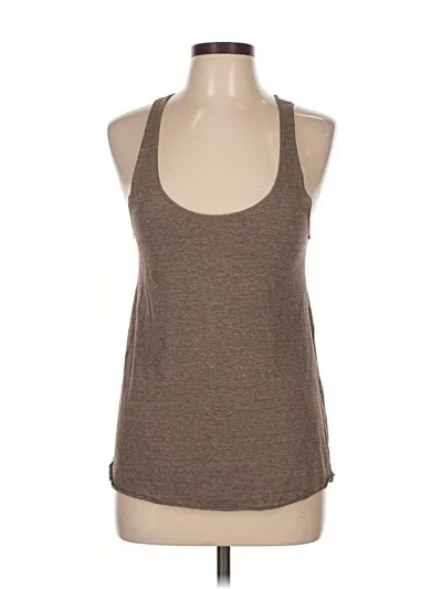 Pre-owned American Apparel Tank Top Brown Halter Neckline Tops