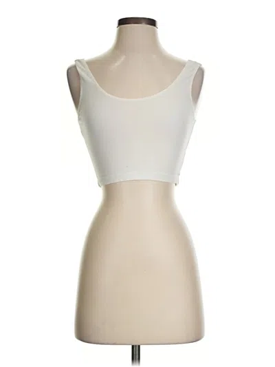 Pre-owned American Apparel Tank Top Ivory Strapless Neckline Tops