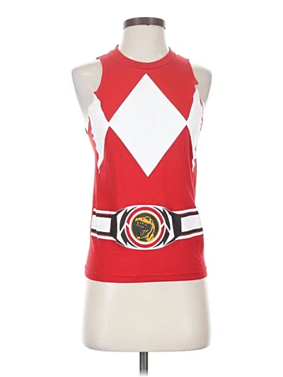 Pre-owned American Apparel Tank Top Red Halter Neckline Tops