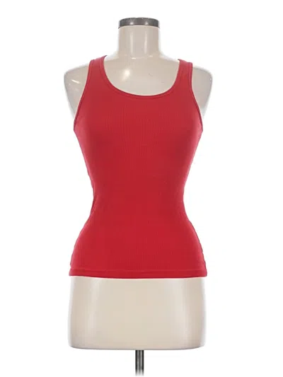 Pre-owned American Apparel Tank Top Red Halter Neckline Tops